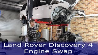 Land Rover Discovery 4 30 Engine swap [upl. by Tse]