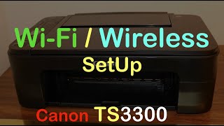 Canon TS3300 WiFi SetUp Review [upl. by Atinit]