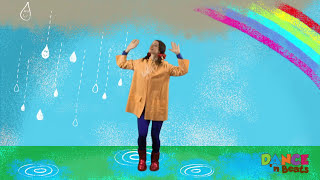 Preschool Learn to Dance Drip Drop Rain [upl. by Sirak]