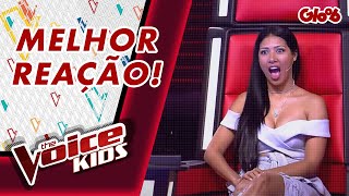 SIMONE E SIMARIA SE EMPOLGAM PRA VIRAR A CADEIRA  THE VOICE KIDS  Mundo Gloob [upl. by Icak921]