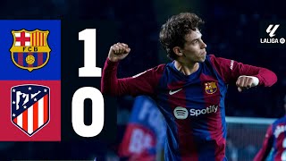 FC BARCELONA 1 vs 0 ATLETICO MADRID  LALIGA 202324 MD15 [upl. by German232]