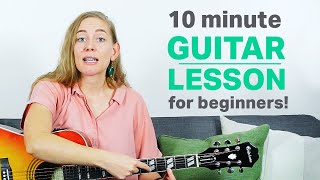 Guitar Tutorial  First Guitar Lesson For Beginners [upl. by Ferretti]