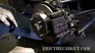 How To Replace Rear Disc Brakes Full  EricTheCarGuy [upl. by Akcemat]