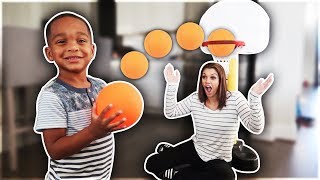 The Best 3 Year Old Basketball Player vs Mom  DJs Clubhouse [upl. by Yendyc]