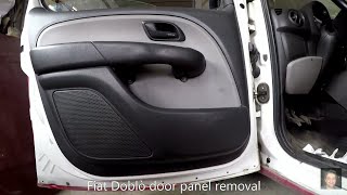 Fiat Doblò 2000–2010 door panel removal [upl. by Lopes]