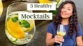 3 easy amp healthy mocktail recipes  Nonalcoholic cocktails [upl. by Badr]