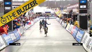 Cyclist celebrates too early loses World Championships [upl. by Aicirt54]