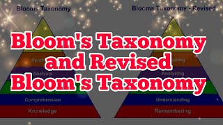 Blooms Taxonomy and Revised Blooms Taxonomy [upl. by Berget]