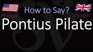 How to pronounce Pontius Pilate CORRECTLY What does Pontius Pilate mean [upl. by Alesi]