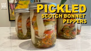 How I make Pickled Scotch Bonnet Peppers [upl. by Leahsim]