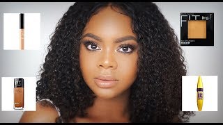 ONE BRAND MAYBELLINE MAKEUP TUTORIAL  AshecaLee [upl. by Anifur211]