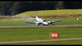 CRASH  LANDING of an airplane at Lelystad Airport [upl. by Yehs]