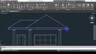 Façade  Maison sur AutoCAD [upl. by Asek]