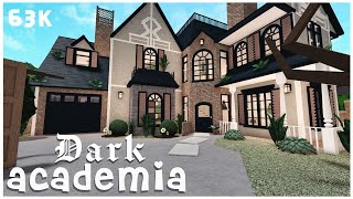 Cheap dark academia Home  Welcome to Bloxburg no advanced placing Bloxburg Build [upl. by Emylee]