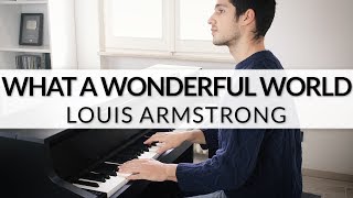 What A Wonderful World  Louis Armstrong  Piano Cover  Sheet Music [upl. by Reehsab]