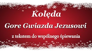 Kolędy Polskie  Gore Gwiazda Jezusowi  kolęda z tekstem  Babadu TV [upl. by Auqcinahs]