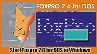 Start Foxpro 26 for DOS in windows [upl. by Benildas]