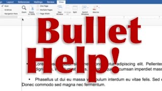 How to fix bullets in Microsoft Word  TUTORIAL  QUICK FIX [upl. by Geier]