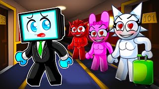 TRAPPED On A SPRUNKI GIRLS ONLY Hotel Roblox [upl. by Crocker]