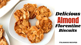 Almond Florentines  GlutenFree Florentine Cookies [upl. by Aneris]