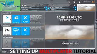 Microsoft Flight Simulator 2020 How to set up multiplayer Tutorial [upl. by Champagne]