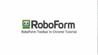 Using Roboform With Google Chrome [upl. by Nairrot]