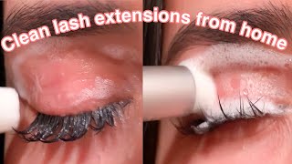 CLEAN LASH EXTENSIONS  best tips to make lashes last longer  avoid biggest mistakes [upl. by Cassaundra]