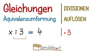 Gleichungen  Divisionen auflösen durch Umformung [upl. by Nobie]