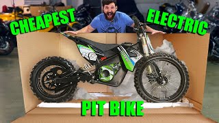 I BOUGHT the CHEAPEST ELECTRIC Pit Bike on the Internet [upl. by Yemerej]