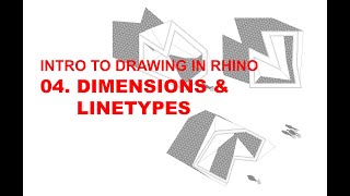 Drawing in Rhino Dimensions amp Linetypes [upl. by Airtemed]