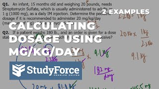 Calculating dosage using MgKgDay [upl. by Kesley545]