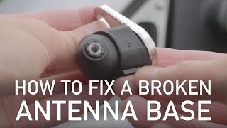 Smart ForTwo 451  How to repair a broken antenna base  EASY FIX [upl. by Elleirb]