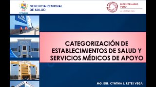 Categorización de Establecimientos de Salud y Servicios Médicos de Apoyo [upl. by Evilo]