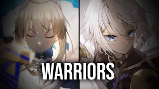 Nightcore  Warriors ↬ Switching Vocals [upl. by Cadell]