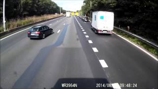 Car vs truck crash E40 Aalter Belgium [upl. by Willumsen]