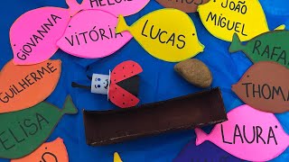 ATIVIDADE LÚDICA PARA TRABALHAR O NOME  EDUCAÇÃO INFANTIL [upl. by Appledorf]