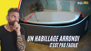 COMMENT FAIRE UN TABLIER DE BAIGNOIRE EN FORME ARRONDIE [upl. by Anila]