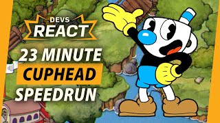 Cuphead Developers React to 23 Minute Speedrun [upl. by Assel5]