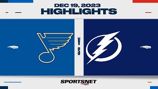 NHL Highlights  Blues vs Lightning  December 19 2023 [upl. by Jack]