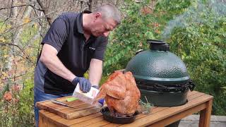 Chef Jeff Raymonds Thanksgiving Turkey Recipe on the Big Green Egg [upl. by Enasus]