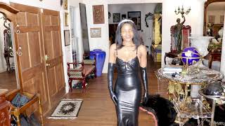 How to style Black Latex Dress Spring Fashion 2020  Kim Kardashian Style  Fashionista Professor [upl. by Gamaliel]