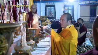 A grand Monlam prayer for victims of the earthquake in Bhutan [upl. by Modestia]