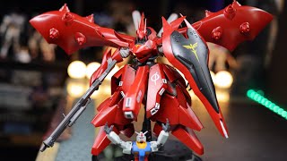 HG 1144 Nightingale 4K Build and Review  GUNDAM CHARS COUNTERATTACK BC [upl. by Airdna]