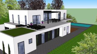 plans 3D maison contemporaine [upl. by Eive4]