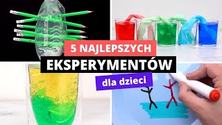 5 fajnych EKSPERYMENTÓW dla DZIECI [upl. by Ertnom]