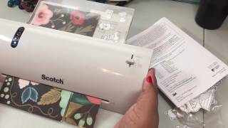 Scotch laminator tutorial DEMO [upl. by Ahsirtak]