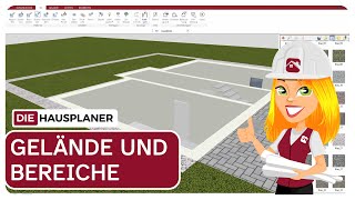 Alles rund um Gelände und Bereiche im 3D HAUSPLANER [upl. by Nahtad]