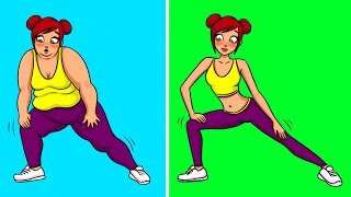 12 Stretches You Can Do at Home to Burn Fat [upl. by Strain136]