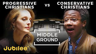 Liberal Christians vs Conservative Christians  Middle Ground [upl. by Arihsak888]