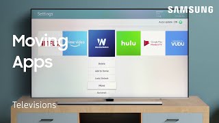 How to move and rearrange Apps on your TV  Samsung US [upl. by Anallij172]